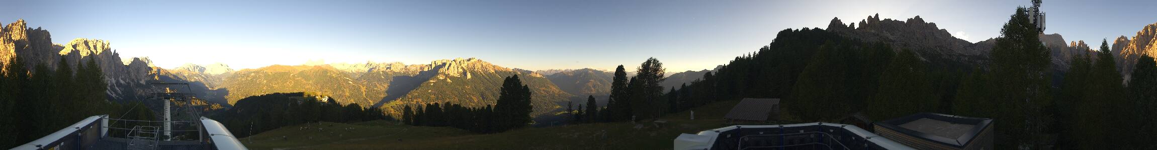 Catinaccio Rosengarten Pra Martin snow cam captured at 15 September 2026 at 6:13 pm GMT+2