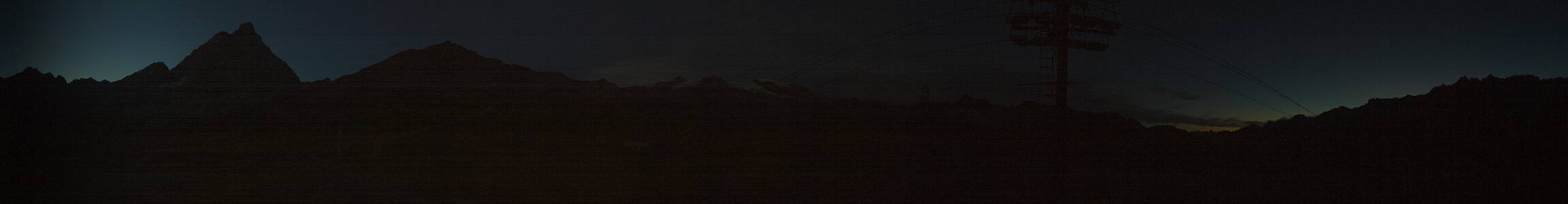 Cervinia Matterhorn snow cam captured at 13 September 2026 at 8:25 pm GMT+2