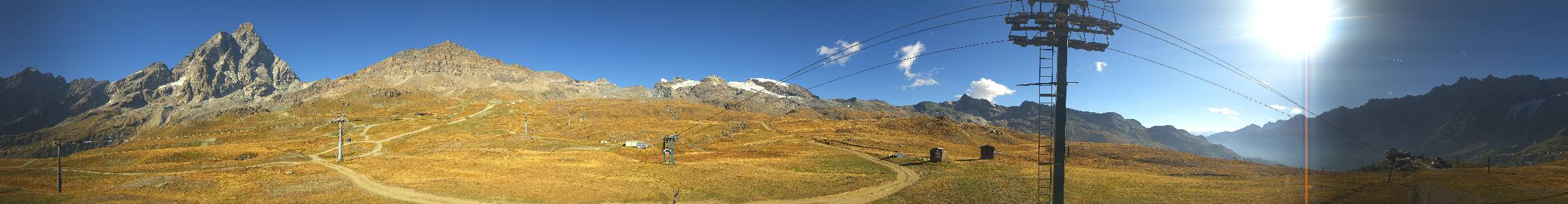 Cervinia Matterhorn snow cam captured at 23 September 2026 at 4:46 pm GMT+2