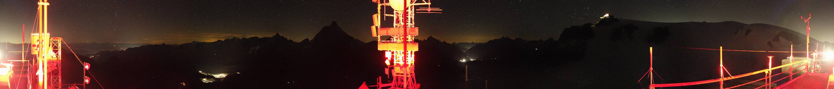 Cervinia Plateau Rosa snow cam captured at 11 September 2026 at 11:53 pm GMT+2