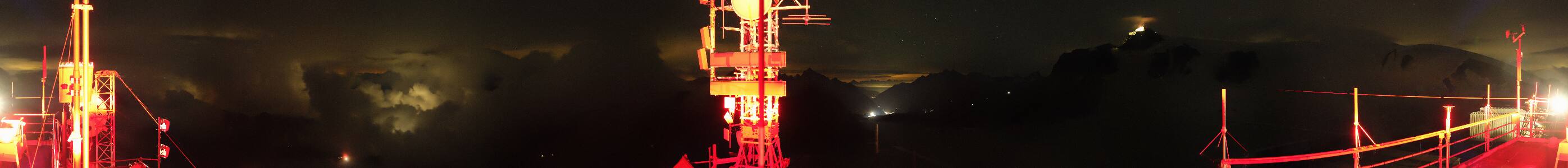 Cervinia Plateau Rosa snow cam captured at 17 September 2026 at 11:59 pm GMT+2