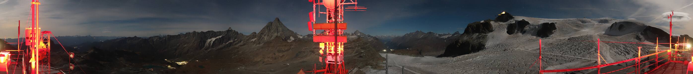 Cervinia Plateau Rosa snow cam captured at 24 September 2026 at 11:50 pm GMT+2