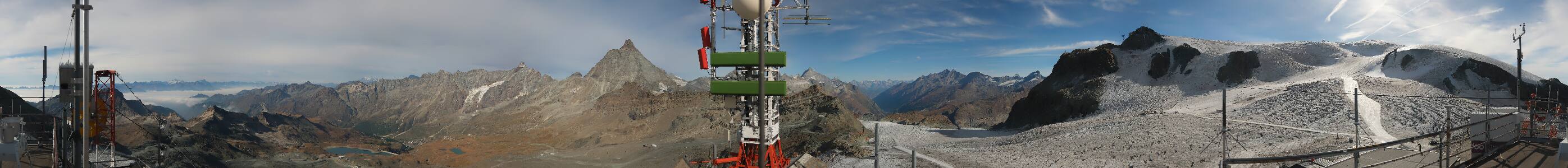 Cervinia Plateau Rosa snow cam captured at 29 September 2026 at 10:41 am GMT+2