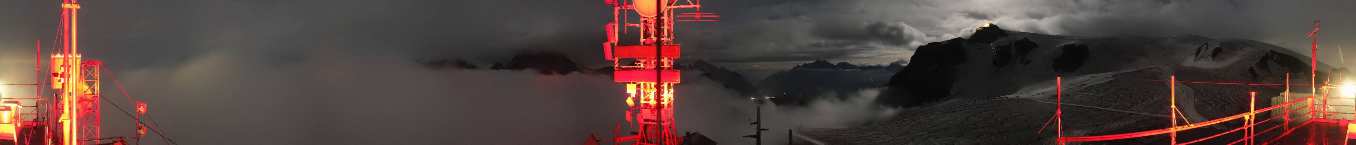 Cervinia Plateau Rosa snow cam captured at 30 September 2026 at 11:37 pm GMT+2