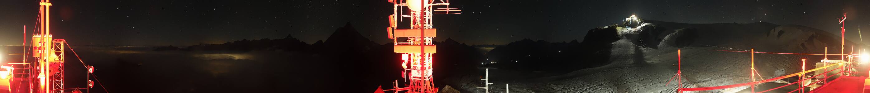 Cervinia Plateau Rosa snow cam captured at 6 October 2026 at 3:53 am GMT+2