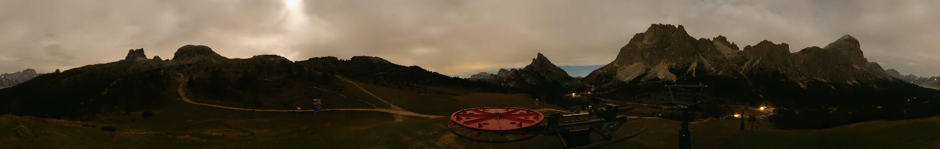 Cortina d'Ampezzo Col Gallina snow cam captured at 23 September 2026 at 11:55 pm GMT+2