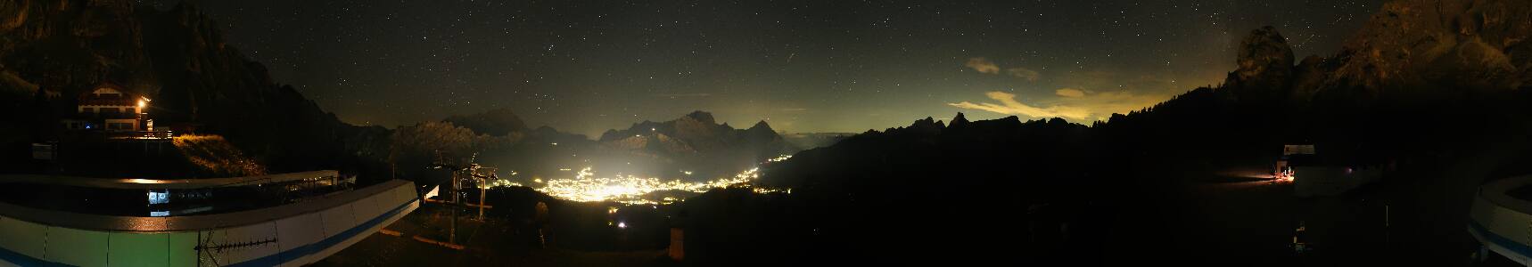 Cortina d'Ampezzo Duca d'Aosta snow cam captured at 12 September 2026 at 11:54 pm GMT+2