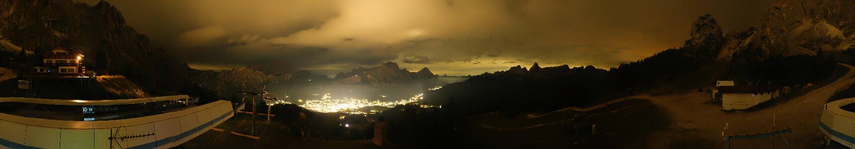 Cortina d'Ampezzo Duca d'Aosta snow cam captured at 13 September 2026 at 11:55 pm GMT+2