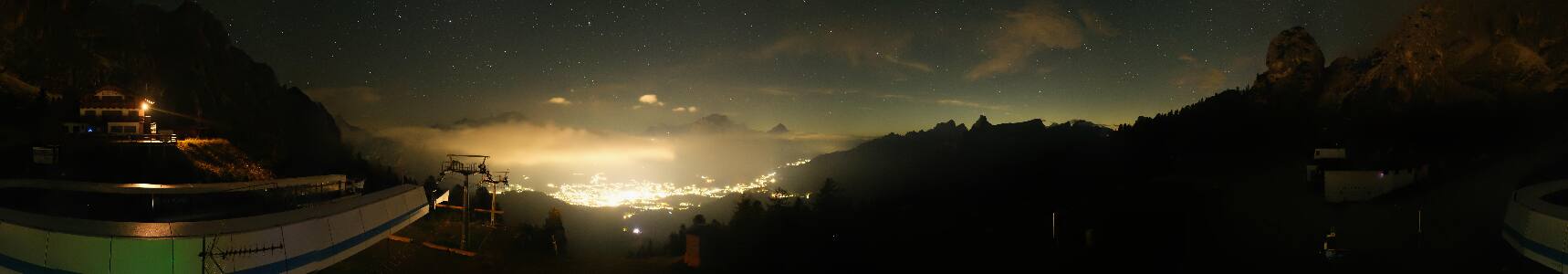 Cortina d'Ampezzo Duca d'Aosta snow cam captured at 19 September 2026 at 11:55 pm GMT+2