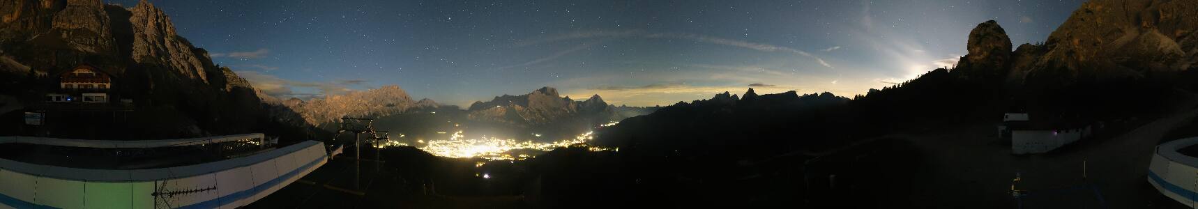 Cortina d'Ampezzo Duca d'Aosta snow cam captured at 20 September 2026 at 11:53 pm GMT+2