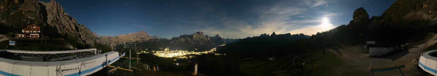 Cortina d'Ampezzo Duca d'Aosta snow cam captured at 21 September 2026 at 11:54 pm GMT+2