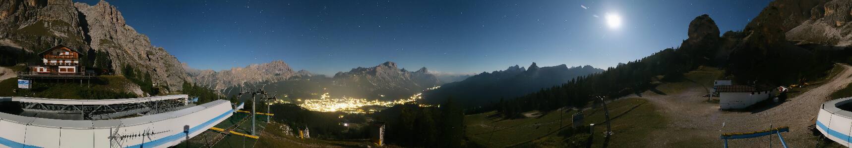 Cortina d'Ampezzo Duca d'Aosta snow cam captured at 22 September 2026 at 11:54 pm GMT+2