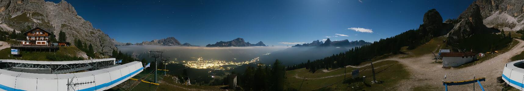Cortina d'Ampezzo Duca d'Aosta snow cam captured at 25 September 2026 at 11:52 pm GMT+2