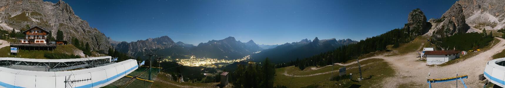 Cortina d'Ampezzo Duca d'Aosta snow cam captured at 27 September 2026 at 11:58 pm GMT+2