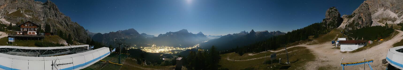Cortina d'Ampezzo Duca d'Aosta snow cam captured at 28 September 2026 at 11:55 pm GMT+2