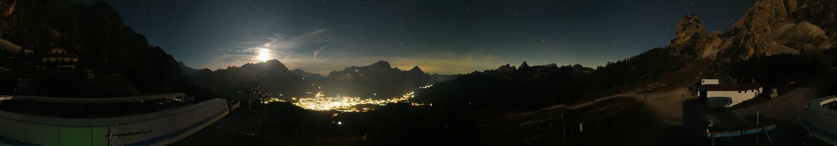 Cortina d'Ampezzo Duca d'Aosta snow cam captured at 2 October 2026 at 11:31 pm GMT+2