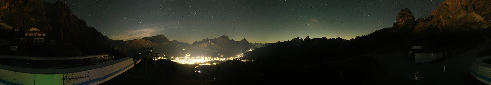 Cortina d'Ampezzo Duca d'Aosta snow cam captured at 3 October 2026 at 11:54 pm GMT+2