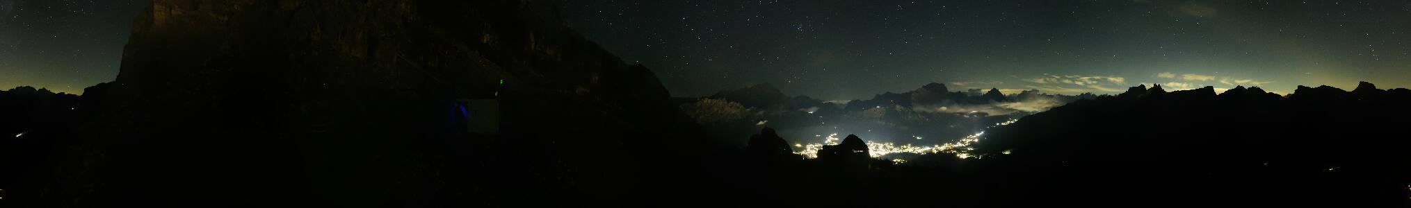 Cortina d'Ampezzo Pomedes snow cam captured at 11 September 2026 at 11:53 pm GMT+2