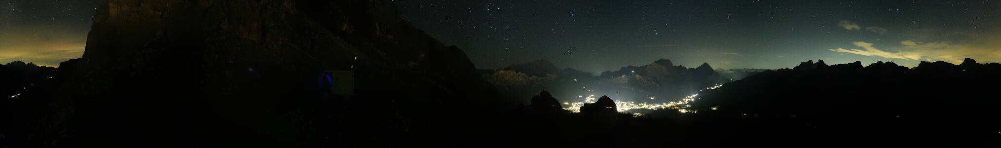 Cortina d'Ampezzo Pomedes snow cam captured at 12 September 2026 at 11:54 pm GMT+2