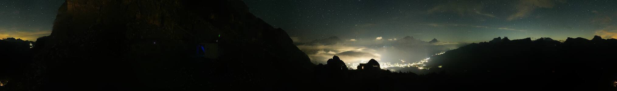 Cortina d'Ampezzo Pomedes snow cam captured at 19 September 2026 at 11:55 pm GMT+2