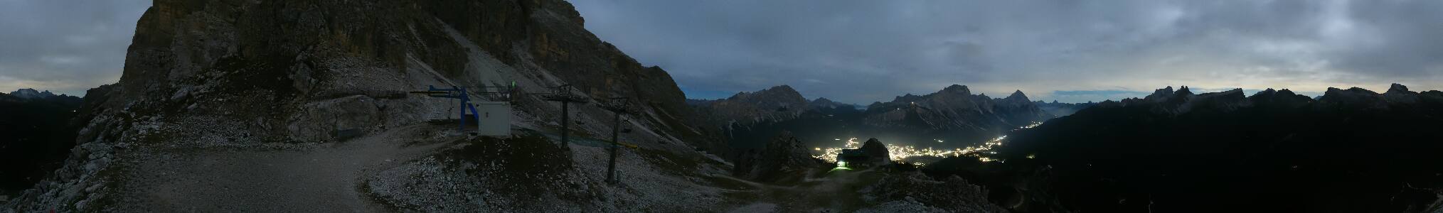 Cortina d'Ampezzo Pomedes snow cam captured at 23 September 2026 at 11:55 pm GMT+2