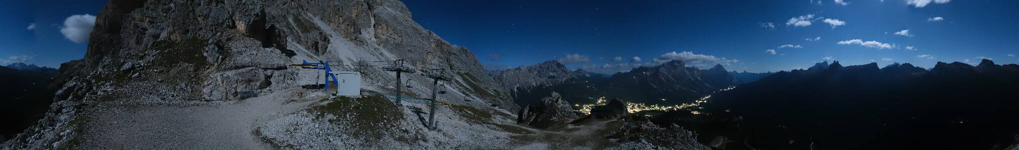 Cortina d'Ampezzo Pomedes snow cam captured at 24 September 2026 at 11:52 pm GMT+2