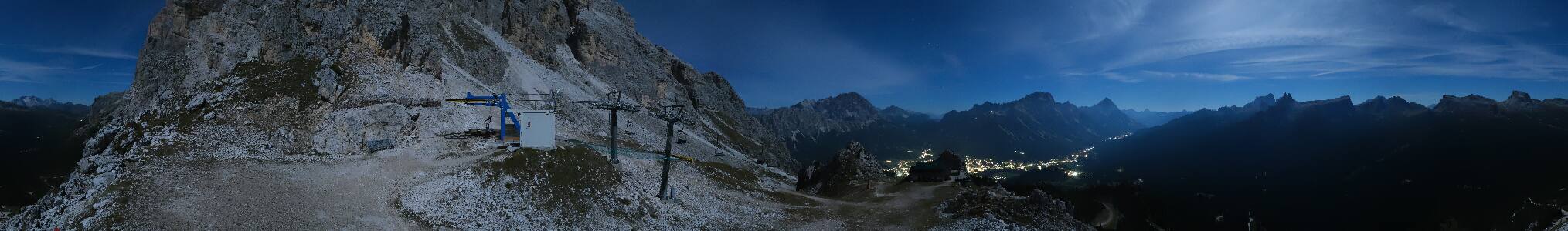 Cortina d'Ampezzo Pomedes snow cam captured at 26 September 2026 at 11:53 pm GMT+2