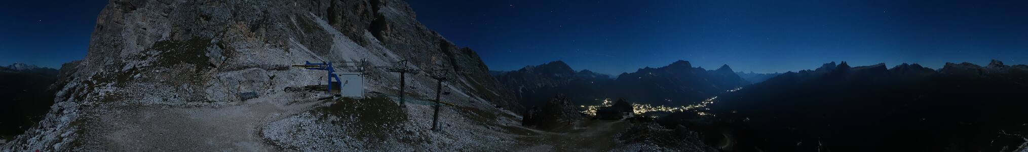 Cortina d'Ampezzo Pomedes snow cam captured at 27 September 2026 at 11:58 pm GMT+2