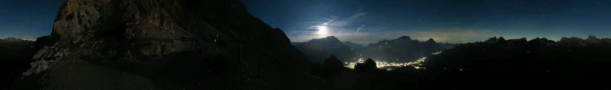 Cortina d'Ampezzo Pomedes snow cam captured at 2 October 2026 at 11:31 pm GMT+2