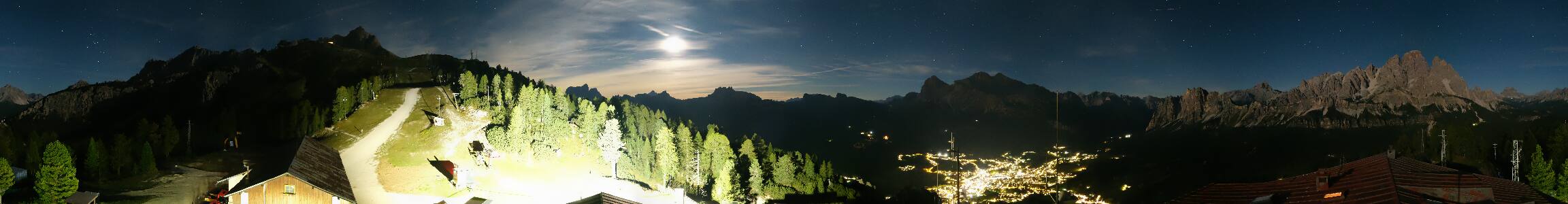 Cortina d'Ampezzo Rifugio Faloria snow cam captured at 21 September 2026 at 11:55 pm GMT+2