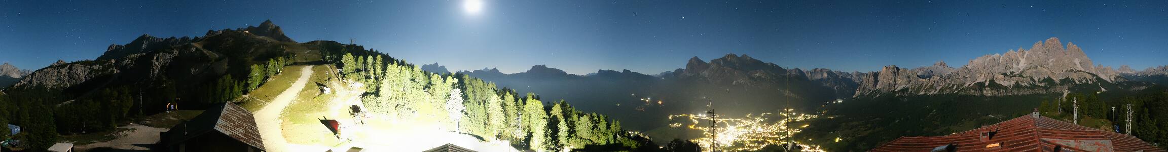 Cortina d'Ampezzo Rifugio Faloria snow cam captured at 22 September 2026 at 11:54 pm GMT+2