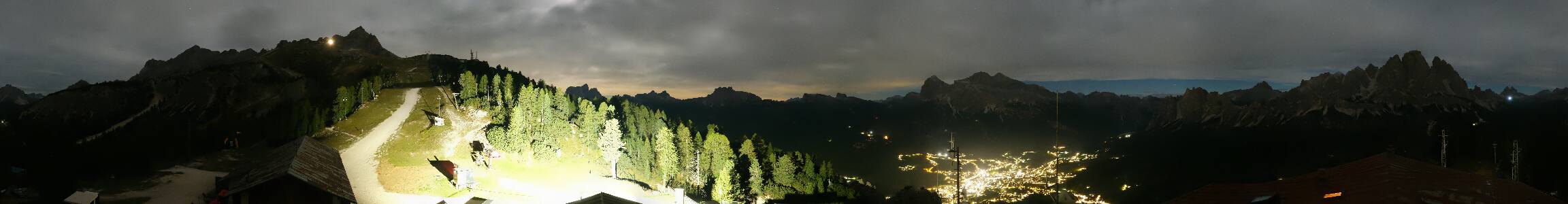 Cortina d'Ampezzo Rifugio Faloria snow cam captured at 23 September 2026 at 11:55 pm GMT+2