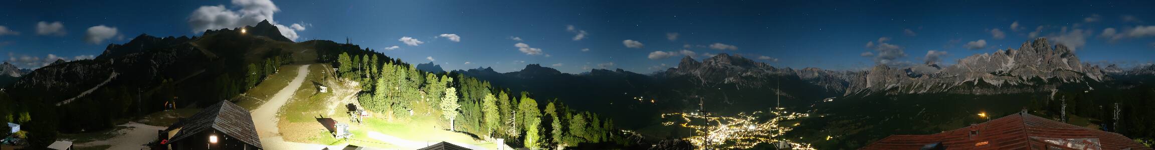 Cortina d'Ampezzo Rifugio Faloria snow cam captured at 24 September 2026 at 11:50 pm GMT+2