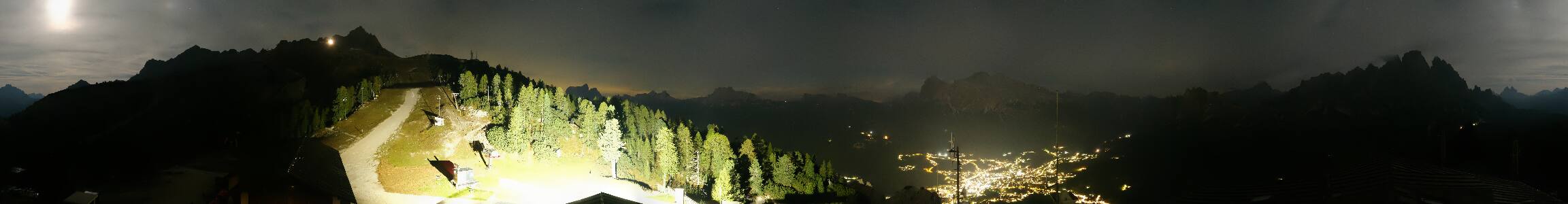 Cortina d'Ampezzo Rifugio Faloria snow cam captured at 1 October 2026 at 11:47 pm GMT+2