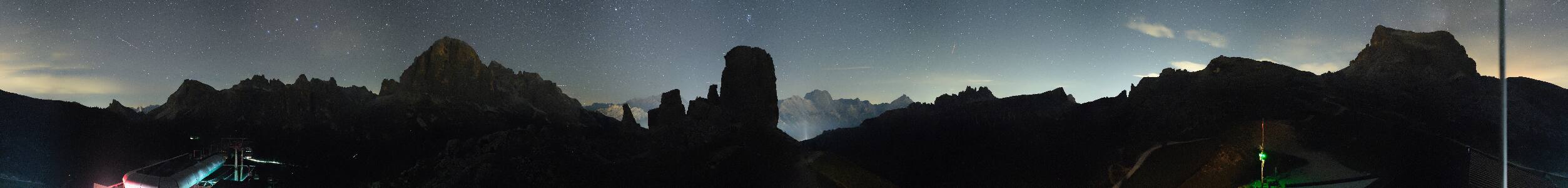 Cortina d’Ampezzo, 5 Torri Cortina d'Ampezzo - 5 Torri (2255m) snow cam captured at 12 September 2026 at 11:54 pm GMT+2