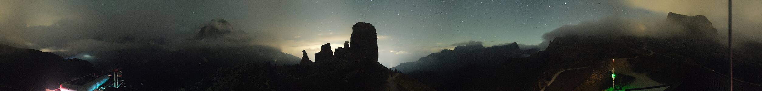 Cortina d’Ampezzo, 5 Torri Cortina d'Ampezzo - 5 Torri (2255m) snow cam captured at 16 September 2026 at 11:58 pm GMT+2