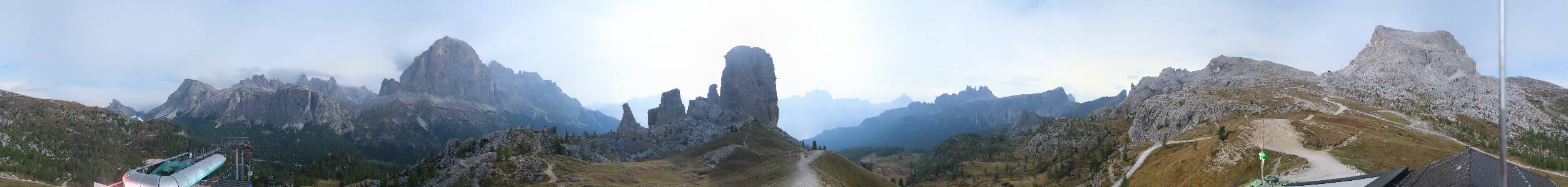 Cortina d’Ampezzo, 5 Torri Cortina d'Ampezzo - 5 Torri (2255m) snow cam captured at 1 October 2026 at 11:47 pm GMT+2