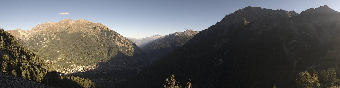 Courmayeur Checrouit snow cam captured at 15 September 2026 at 6:14 pm GMT+2