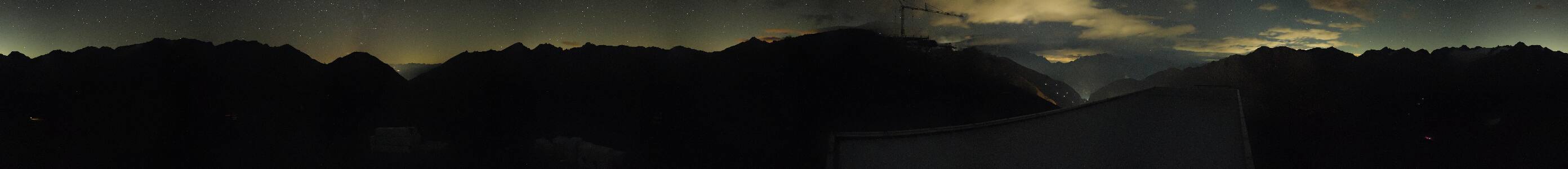La Thuile Chaz Dura snow cam captured at 13 September 2026 at 11:57 pm GMT+2