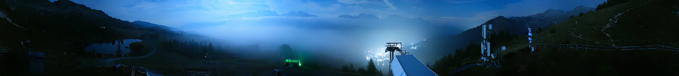 Madonna di Campiglio Pradalago snow cam captured at 1 October 2026 at 11:37 pm GMT+2