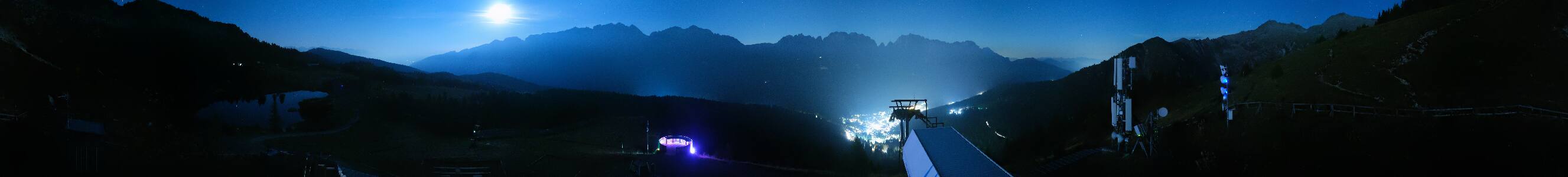 Madonna di Campiglio Pradalago snow cam captured at 2 October 2026 at 11:43 pm GMT+2