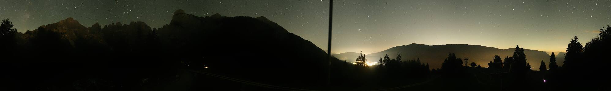 Molveno Pradel snow cam captured at 14 September 2026 at 11:57 pm GMT+2