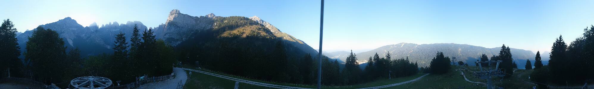 Molveno Pradel snow cam captured at 15 September 2026 at 6:17 pm GMT+2