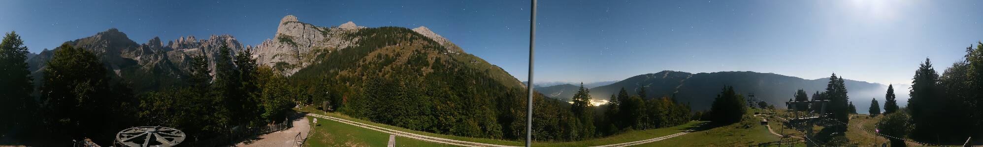 Molveno Pradel snow cam captured at 24 September 2026 at 11:53 pm GMT+2
