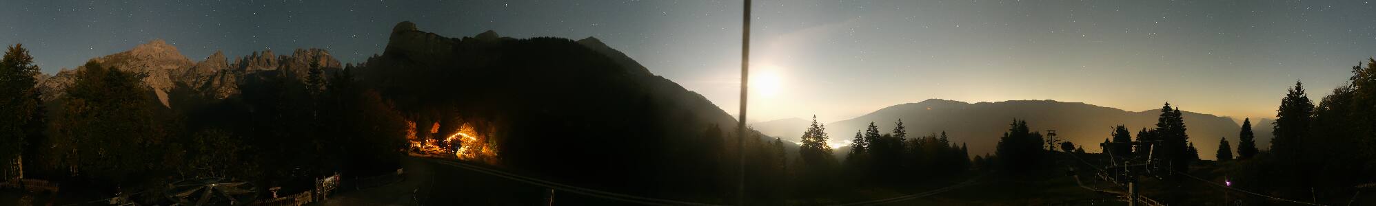 Molveno Pradel snow cam captured at 2 October 2026 at 11:37 pm GMT+2