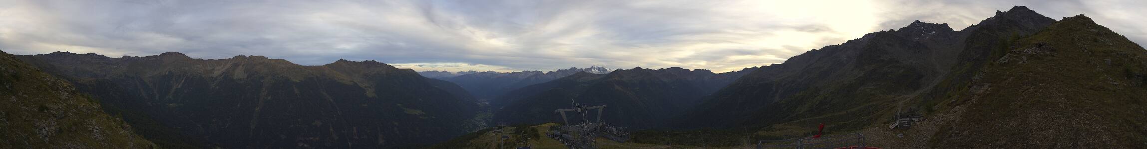 Pejo Seroden snow cam captured at 13 September 2026 at 7:29 pm GMT+2