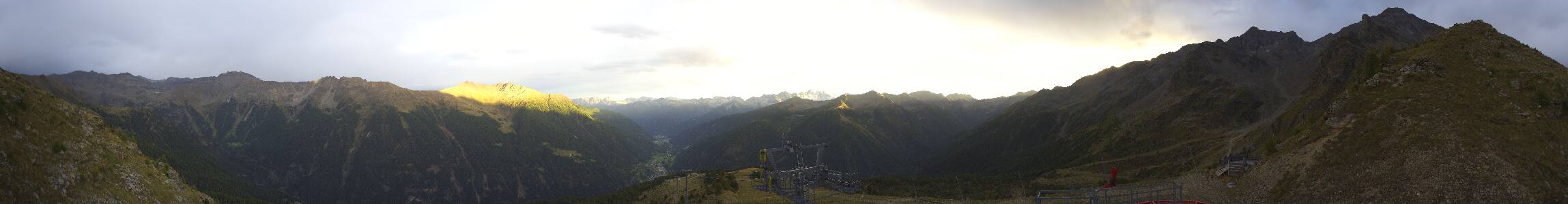 Pejo Seroden snow cam captured at 24 September 2026 at 6:57 pm GMT+2