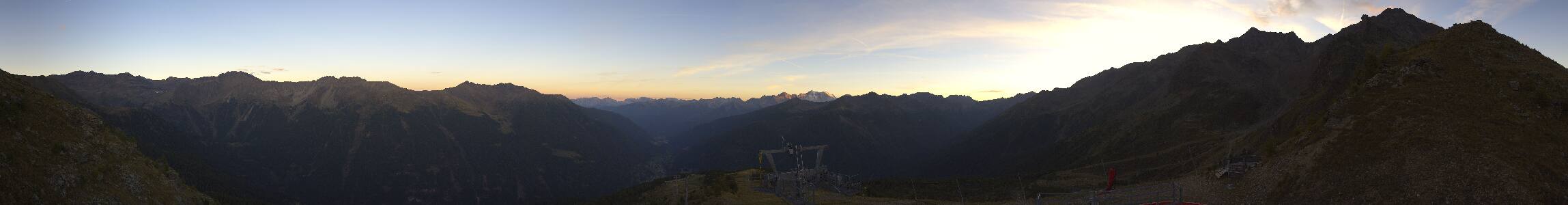 Pejo Seroden snow cam captured at 26 September 2026 at 7:12 pm GMT+2