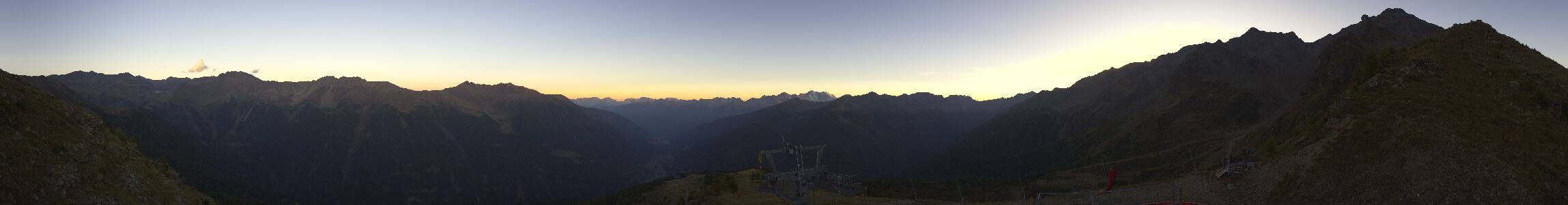 Pejo Seroden snow cam captured at 28 September 2026 at 7:01 pm GMT+2