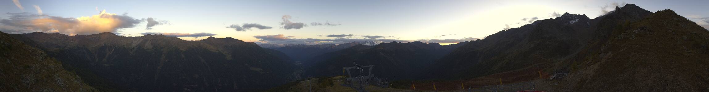 Pejo Seroden snow cam captured at 5 October 2026 at 7:00 pm GMT+2